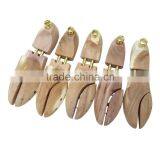Double Tube Lotus Firm Wood Professional Adjustable Shoe Tree With Metal Cap