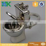 Bathroom Gift Creative Simulation Mini Toilet Key Holder Key Chain thumbnail-2