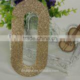 2016 Gold Glitter Paper Number "0" Decor New Year,Christmas 1000pcs MOQ thumbnail-1