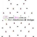 311 Front Hot-fix Heat Transfer Rhinestone Motif Design1