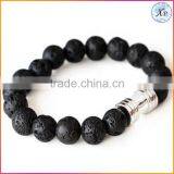 Fashion Lava stone Dumbbell fitness accessory bracelet Jewelry