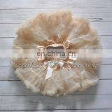 Champagne Fluffy Pettiskirt Baby Girl Pettiskirt Couture Pettiskirt thumbnail-1