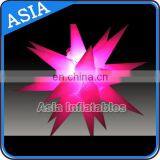 Colorful Hanging Inflatable Illumination Star For Party Club Wedding Decoration