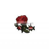 Embroidery Patch Hand Rose Flower Patches Embroidery for Women Clothing thumbnail-6
