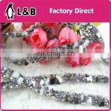 Hot Fix Rhinestone Strip Trimming for Sandals/caps/garments/shoes