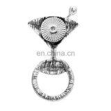 Made in China Fancy Antique Silver Plating Glass Design Magnetic Brooch Pin thumbnail-2