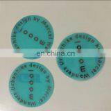Thin Metallic Chrome Silver Round Adhesive Sticker thumbnail-1
