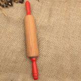 Wooden Rolling Pin,Handles With Paint,Made of Beech Wood thumbnail-4