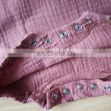 Lovely Whosale Newborn Baby Clothes Summer Linen Baby Clothes Romper thumbnail-6