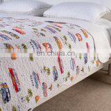 Reversible Kids Quilt Set King Size Lightweight Bedspread Printed Bed Cover All Season Coverlet Bed Set thumbnail-4