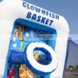 Seaworld Themed Inflatable Carnival Games Set Big Mouth Baseball Basketball Challenge Game For Children thumbnail-4