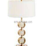 Metal Lamp Base White Fabric Shade Table Lamp Home Decor Led Table Light thumbnail-4