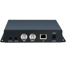 HD SDI IPTV Encoder H265 H264 OLED Facebook Codec Streaming With IP HTTP, RTSP, UDP /RTP, RTMP, RTMPS, SRT, ONVIF, HLS, FLV thumbnail-2