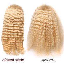 Wholesale 130density 18inch 613 Lace Front Wig Deep Wave 13*4 Brazilian Human Hair thumbnail-3