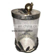 Luxury Lilly Lid Metal & Glass Canister thumbnail-3