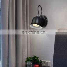 HUAYI Factory Wholesale Black Iron Lamp Body Indoor Bedroom Hotel Wall Mounted LED Wall Lamp thumbnail-3