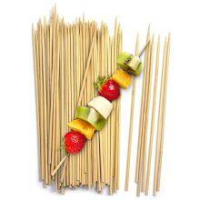 China Wholesale Disposable Round Wooden Bamboo Round Skewers BBQ Stick thumbnail-1