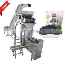 Automatic Dried Fruit Blueberry Snack Multi Heads Weigher Zip Lock Packing Machine