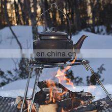 Customer Oriented Premium Quality Silver Stand Plate Outdoor Cast Iron Campfire Tripod thumbnail-4