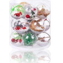 Wholesale Custom Design Handmade Decorative Christmas Tree Ornament Hanging Glass Ball 6cm thumbnail-2