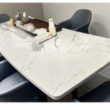 Code：1007，Calacatta Artificial Stone Quartz Slab Kitchen Countertops thumbnail-3