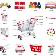 European Style Supermarket Metal Shopping Hand Trolley thumbnail-2