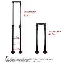 Customized Wholesale Pull Rod Accessories Instrument Telescopic Pull Rod Two Section Pull Rod Aluminum Alloy thumbnail-4