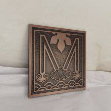 Metal Sign Customizing Company - Pure Copper Relief Plaque for House Numbers of Villa Residential Area - House Number Signboard Introduction Plaque thumbnail-5