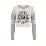 custom high quality 100% polyester crewneck women sweatshirt woman fashion wholesale