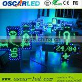 High Quality P10RGB DIP Led Pharmacy Cross Display Signs IP65 Waterproof /3D High Quality LED Pharmacy Cross thumbnail-3