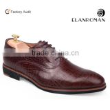 men's embossed crocodile shoes leather men