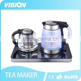 8993T-G2 Electric Tempered Glass Tea kettle set with glass kettle