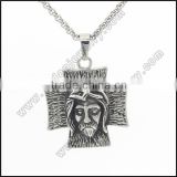 stainless steel Iron cross jesus pendant