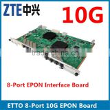 8ports ZTE ETTO 10G EPON Board with 8pcs modules Module No. ETTO