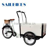 3 wheel cargo tricycle used for family