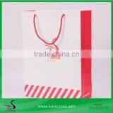 Sinicline Matte Finishing Surface Paper Shopping Bag With Pink Nylon Handle thumbnail-1