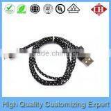 Wholesale Nylon Braided Micro Usb Charger for Mobile Phone thumbnail-3