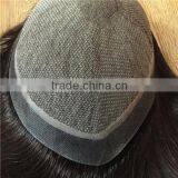 Natural Looking 100% Silk Top Human Hair Toupee for Women thumbnail-5