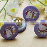 Custom Round Plastic Badge With Butterfly Clutch Backing thumbnail-1