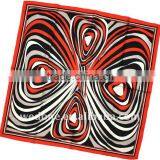 Funny Face Printed Twill Silk Square Scarf Black/Red thumbnail-1