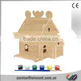 School Kids Toy Self-Assembly House 3D Wood Puzzle thumbnail-1