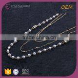 N74427I01 STYLE PLUS Layered Chain Pearl Necklace Jewelry Bohemian Pearl Necklace for Women thumbnail-4
