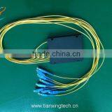 1x8 SC/PC 2.0mm Fanout Fiber PLC Optical Splitter thumbnail-1