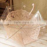 Factory Custom Wholesale Lovely Kids Silk Screen Transparent Umbrella