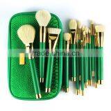 Professional High End Beautiful 15pcs Natural Hair Cosmetict Brush Sets thumbnail-1