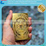 Complicated Engraved Gold Metal Card thumbnail-1