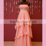 Simple Beaded Belt Dress Prom thumbnail-2