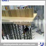 Hanging Wine Racks Metal, Wine Display Fixture, Wave Metal Wine Display Unit thumbnail-3