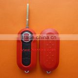 High quality Fiat Red Color 3 button flip remote key blank case cover