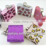 2013 Different color Diamond hip flasks stainless steel